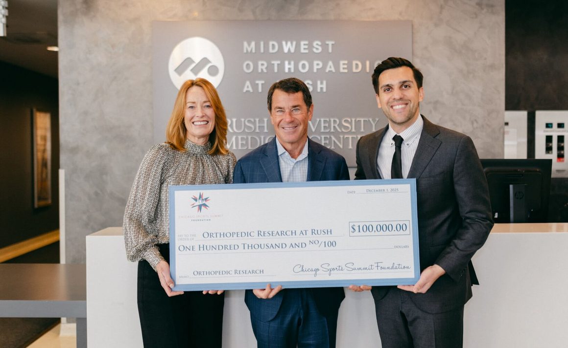 Chicago Sports Summit Foundation 2025 donation to orthopedic research at Rush