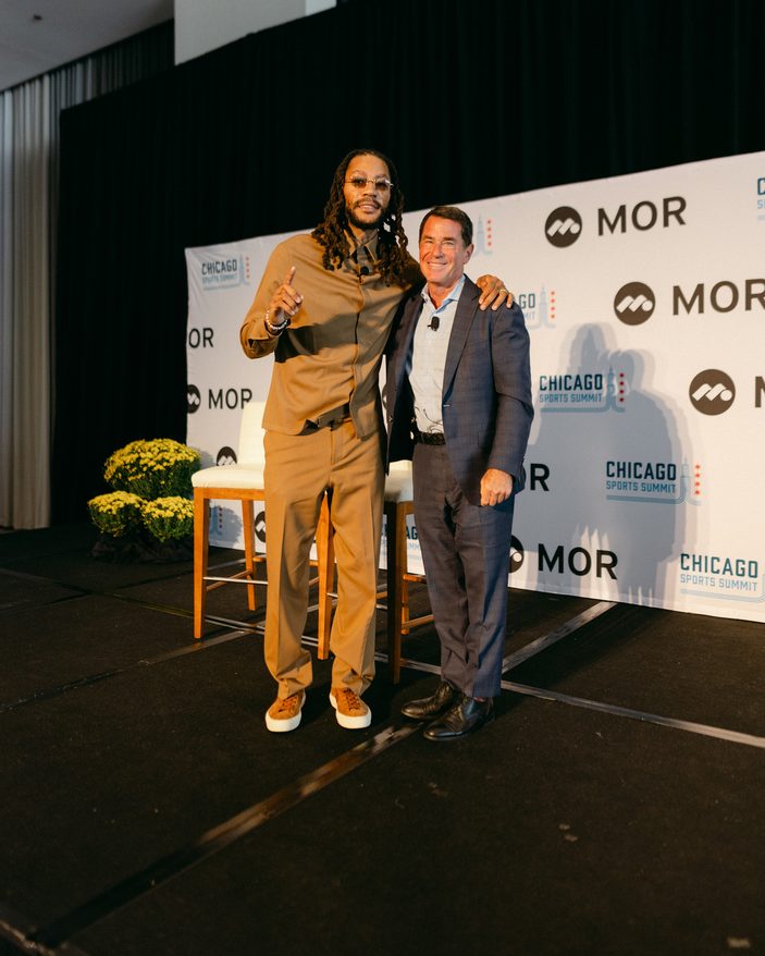 Derrick Rose on stage at the 2026 Chicago Sports Summit